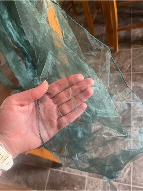 Sheer Dark Green Table Runners